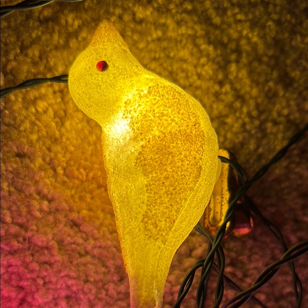 VTG Italian Holiday Lights Birds With Clips Christmas Easter - Picture 7 of 10